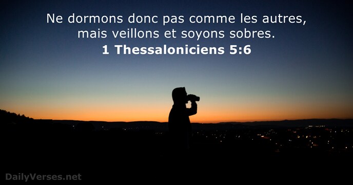 1 Thessaloniciens 5:6