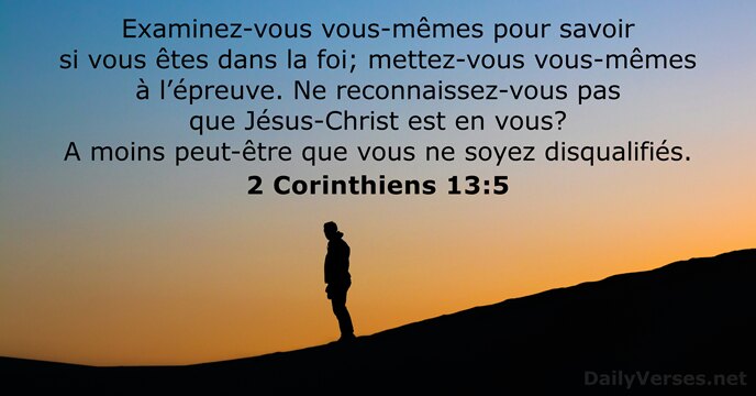 2 Corinthiens 13:5