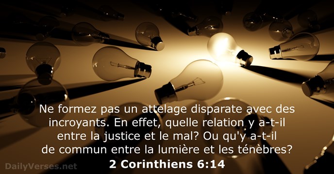 2 Corinthiens 6:14