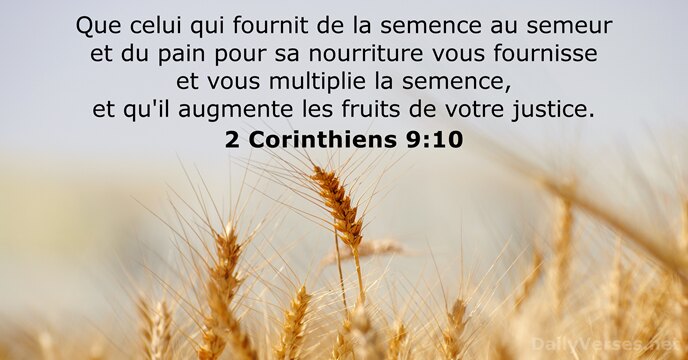 2 Corinthiens 9:10