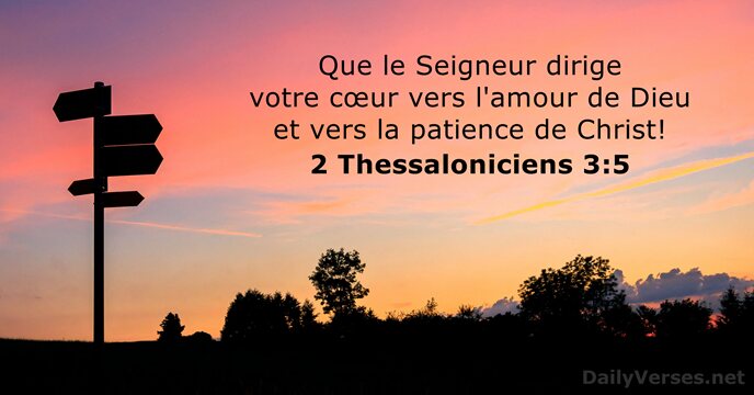 2 Thessaloniciens 3:5