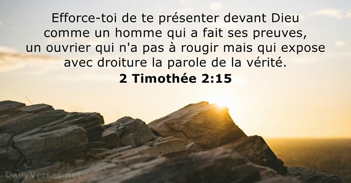 2 Timothée 2:15