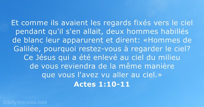 Actes 1:10-11