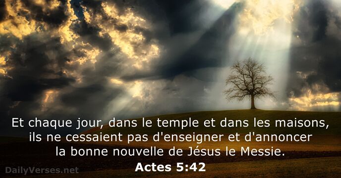Actes 5:42