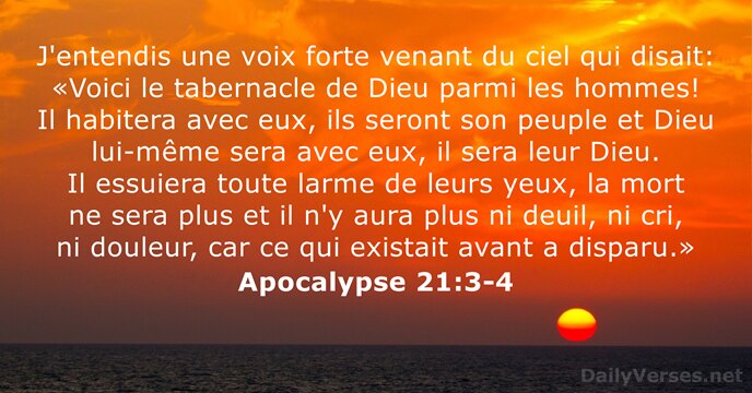 Apocalypse 21:3-4