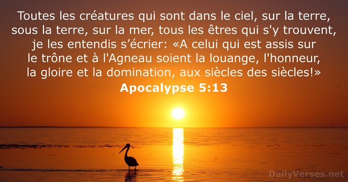 Apocalypse 5:13