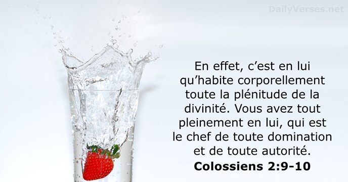 Colossiens 2:9-10