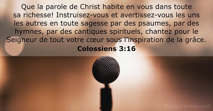 Colossiens 3:16