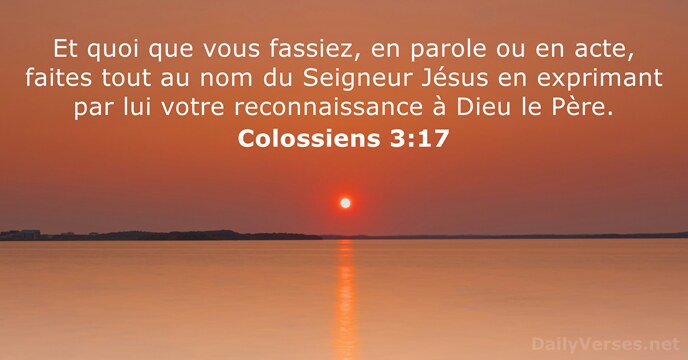 Colossiens 3:17