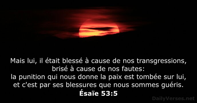 Ésaïe 53:5