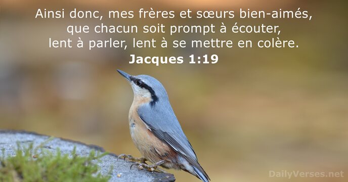 Jacques 1:19