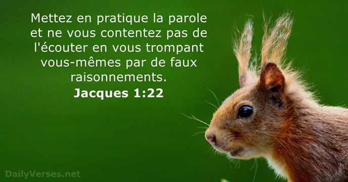 Jacques 1:22