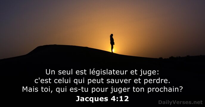 Jacques 4:12
