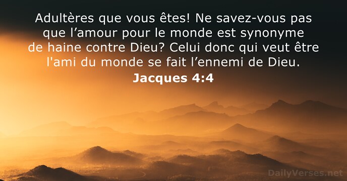 Jacques 4:4