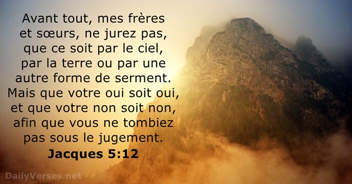 Jacques 5:12