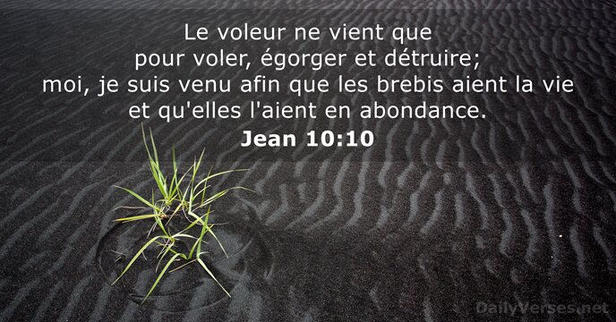 Jean 10:10