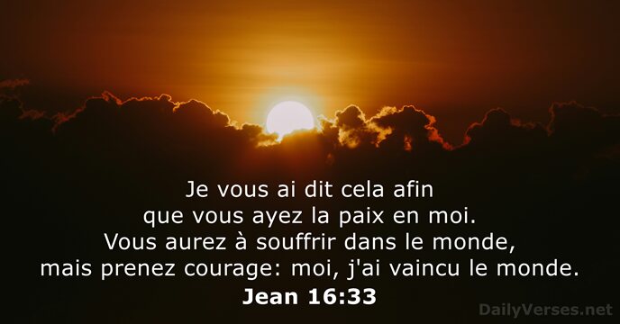 Jean 16:33
