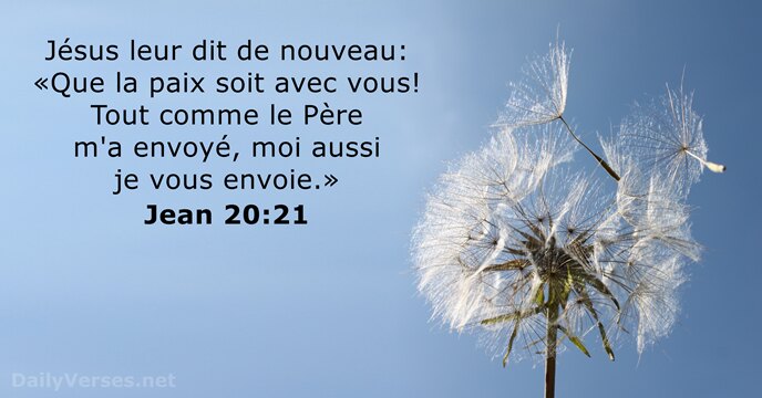 Jean 20:21