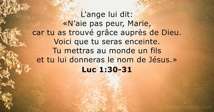 Luc 1:30-31