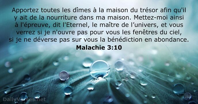 Malachie 3:10