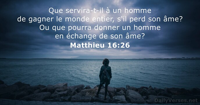 Matthieu 16:26