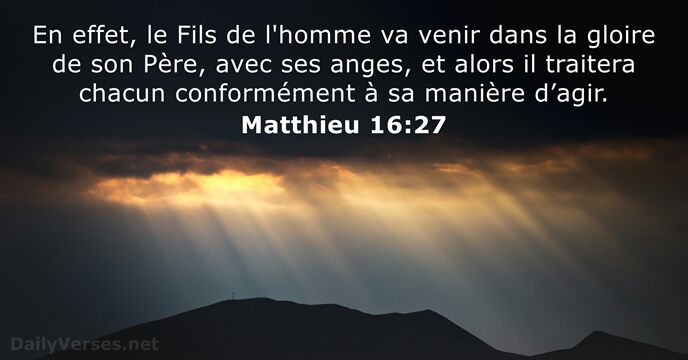Matthieu 16:27