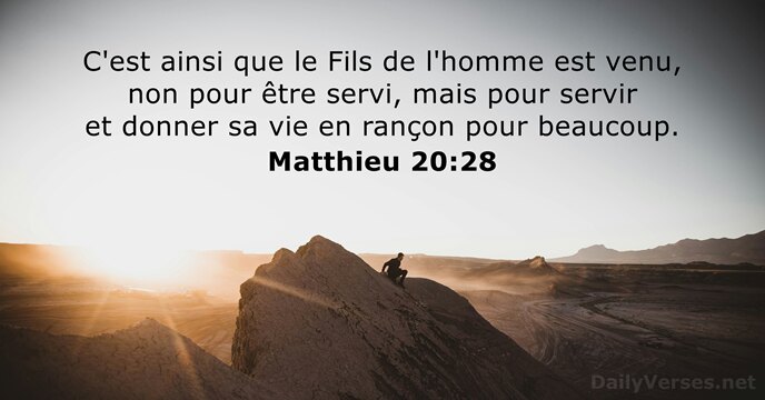 Matthieu 20:28