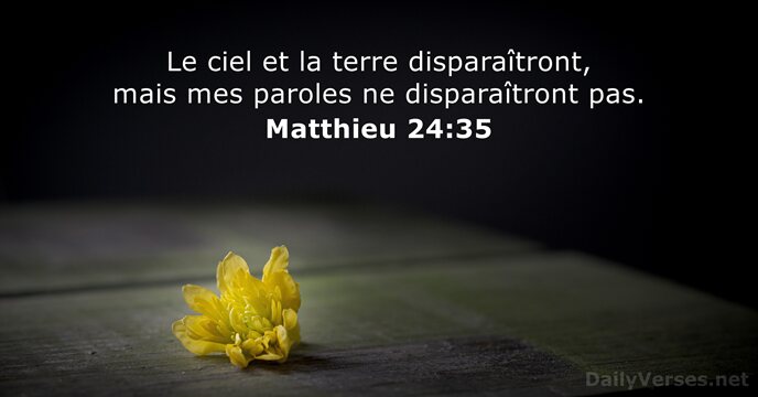 Matthieu 24:35
