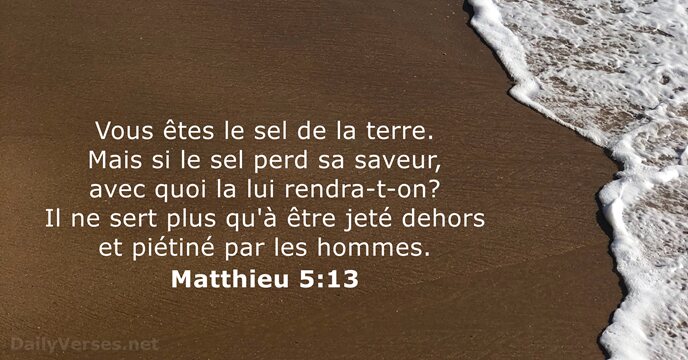 Matthieu 5:13