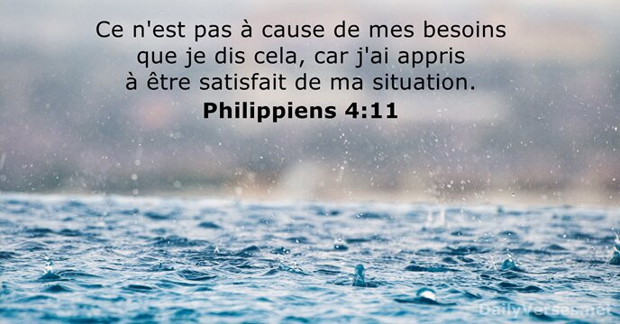 Philippiens 4:11