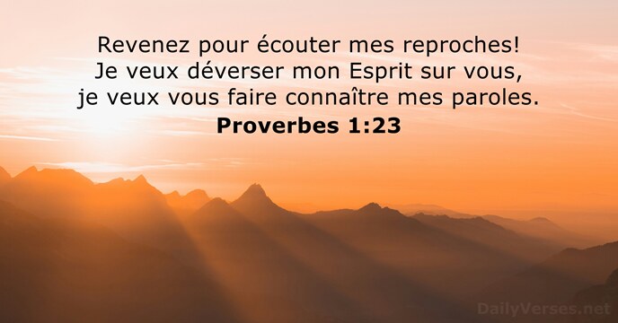 Proverbes 1:23