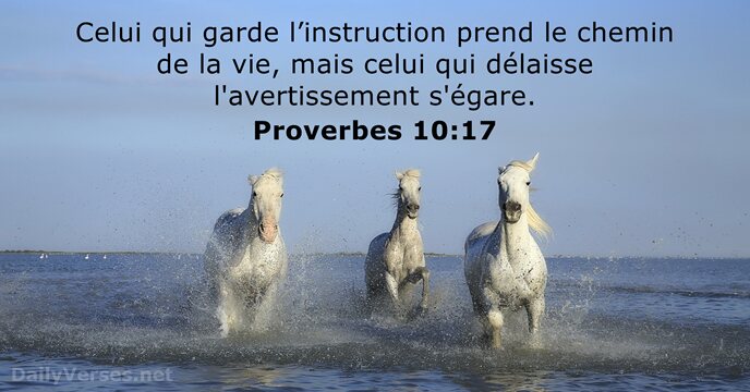 Proverbes 10:17