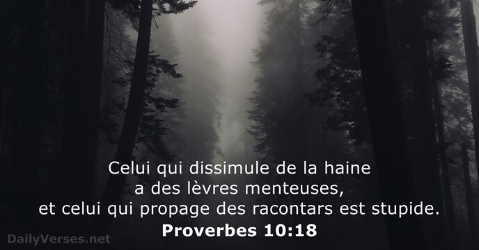 Proverbes 10:18