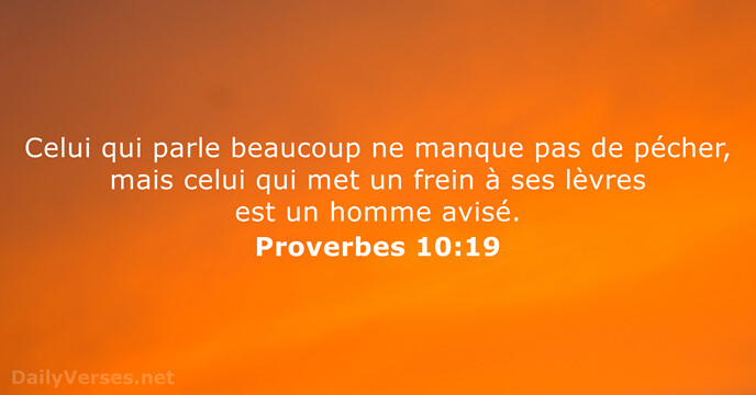 Proverbes 10:19