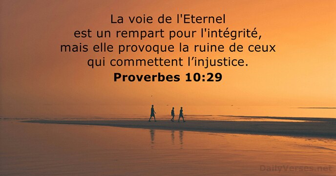 Proverbes 10:29