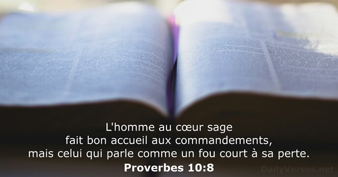 Proverbes 10:8