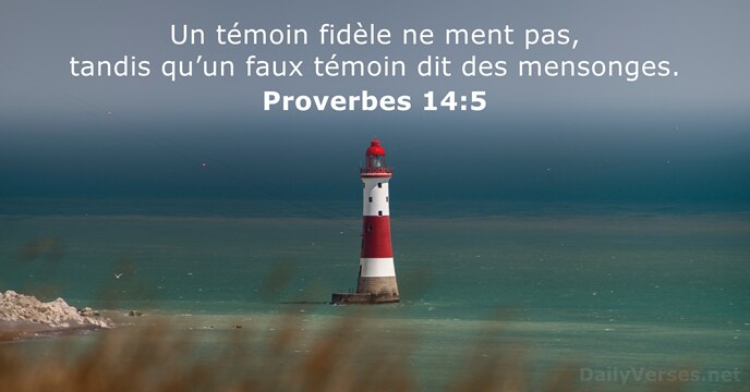 Proverbes 14:5