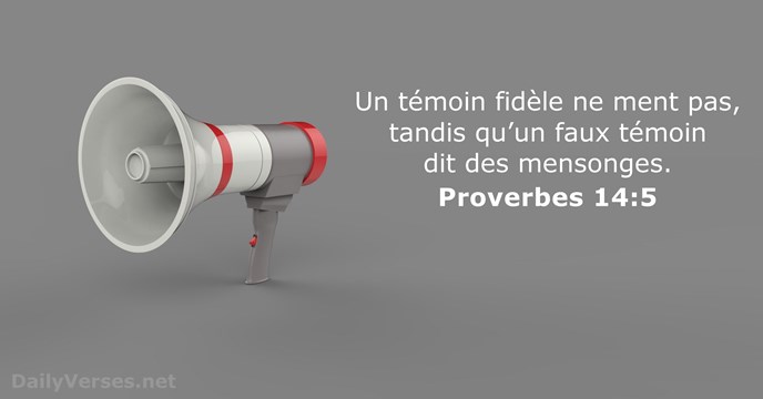 Proverbes 14:5