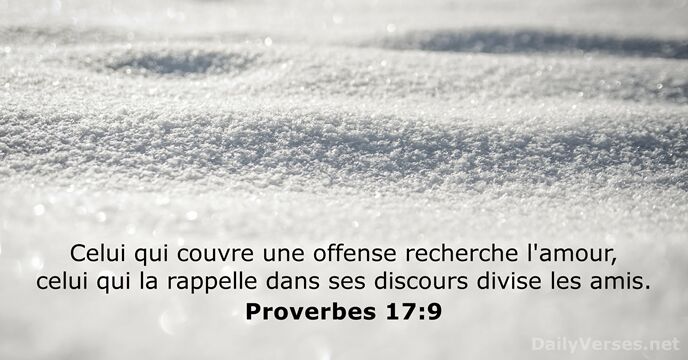 Proverbes 17:9