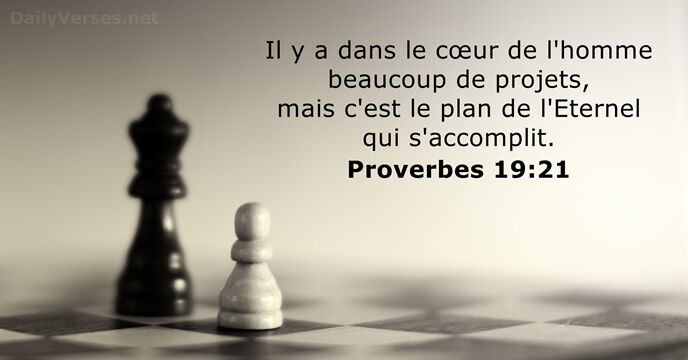 Proverbes 19:21
