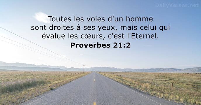 Proverbes 21:2