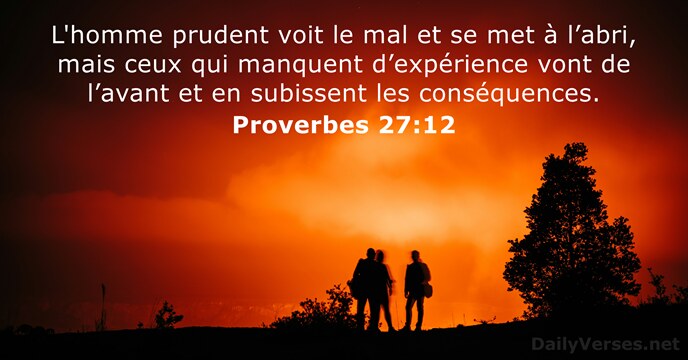 Proverbes 27:12