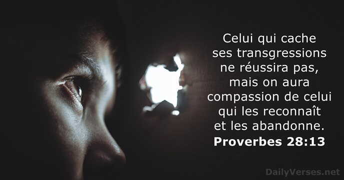 Proverbes 28:13