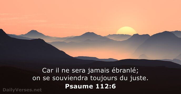 Psaume 112:6
