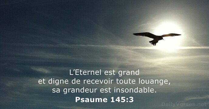 Psaume 145:3