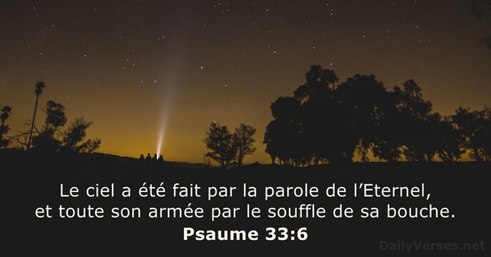 Psaume 33:6