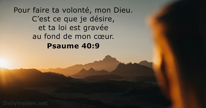 Psaume 40:9