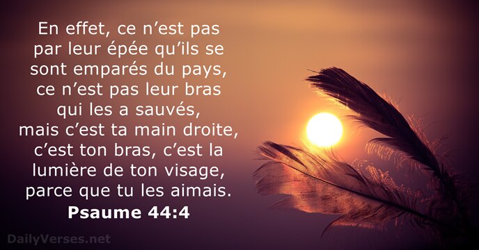 Psaume 44:4