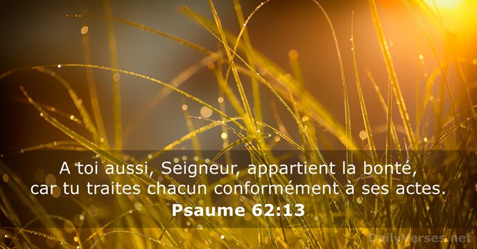 Psaume 62:13