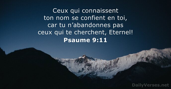 Psaume 9:11